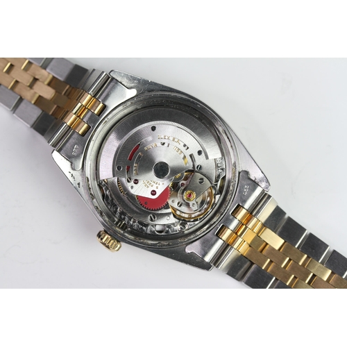 15 - ROLEX OYSTER PERPETUAL DATE JUST REFERENCE 16013 CIRCA 1982/83,  champagne dial, double baton hour m... 
