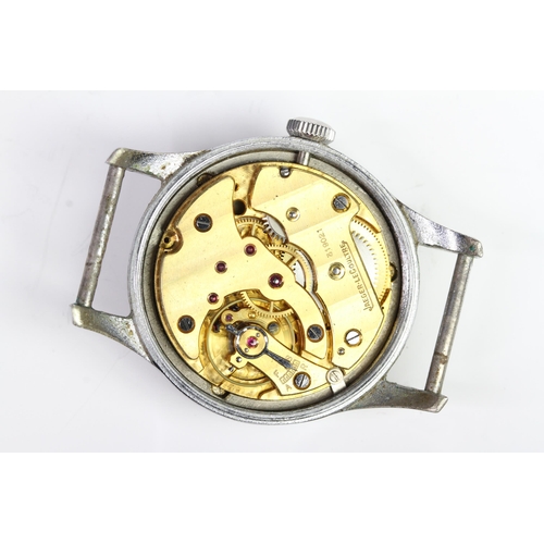 17 - JAEGER LECOULTRE W.W.W. 'DIRTY DOZEN' MILITARY WATCH MOD DIAL,  black MoD variant dial, with Arabic ... 