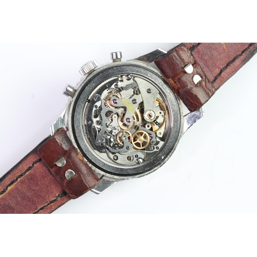2 - VINTAGE BREITLING NAVITIMER 806 CIRCA 1964, circular gloss black dial with baton hour markers, three... 