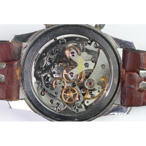 2 - VINTAGE BREITLING NAVITIMER 806 CIRCA 1964, circular gloss black dial with baton hour markers, three... 