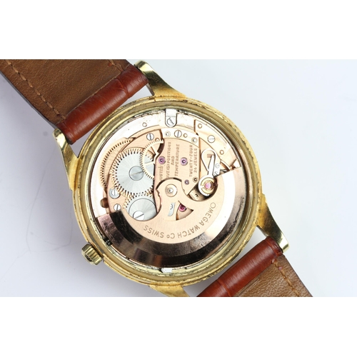 20 - 18CT OMEGA AUTOMATIC CHRONOMETER CONSTELLATION REFERENCE 1685415, circular dial with raised gold Ara... 