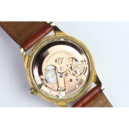 20 - 18CT OMEGA AUTOMATIC CHRONOMETER CONSTELLATION REFERENCE 1685415, circular dial with raised gold Ara... 