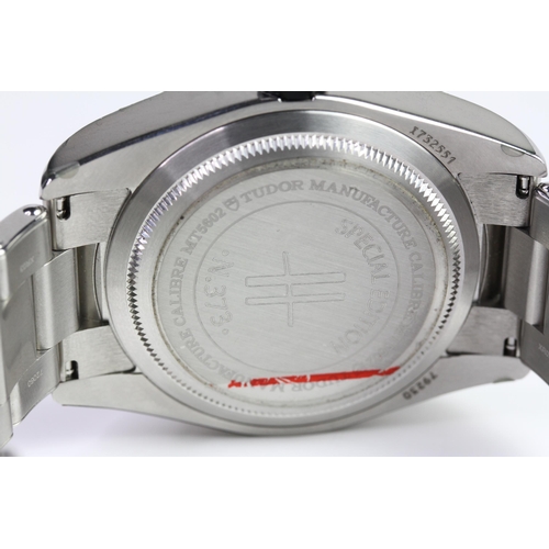 3 - TUDOR BLACK BAY HARRODS LIMITED EDITION FULL SET 2018 WITH STICKERS REFERENCE 79230G,  circular blac... 