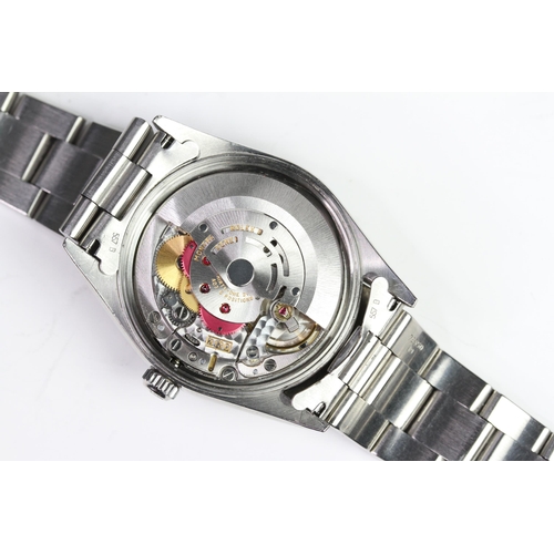 42 - ROLEX AIR KING REFERENCE 14010M CIRCA 2000, heavily patina brown dial with baton hour markers, 34mm ... 