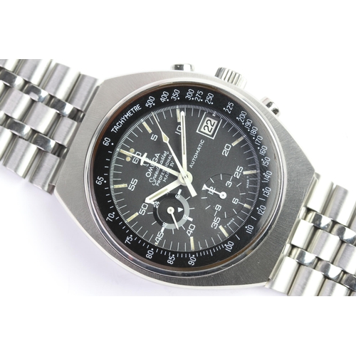 49 - VINTAGE OMEGA SPEEDMASTER MKIV REFERENCE 176.009 WITH BOX AND PAPERS,  circular black dial, subsidia... 