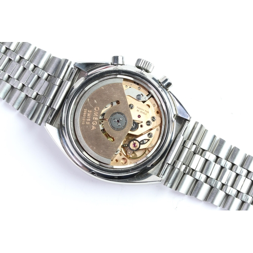 49 - VINTAGE OMEGA SPEEDMASTER MKIV REFERENCE 176.009 WITH BOX AND PAPERS,  circular black dial, subsidia... 