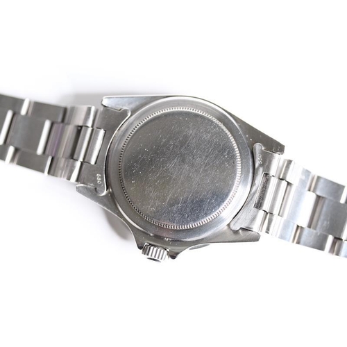 50 - VINTAGE ROLEX SUBMARINER REFERENCE 5513 CIRCA 1971, circular matte black dial with plot hour markers... 