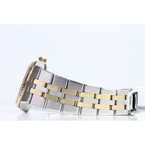 57 - ROLEX DATEJUST OYSTER QUARTZ REFERENCE 17013 CIRCA 1979/80 WITH PAPERS,  champagne dial with baton h... 