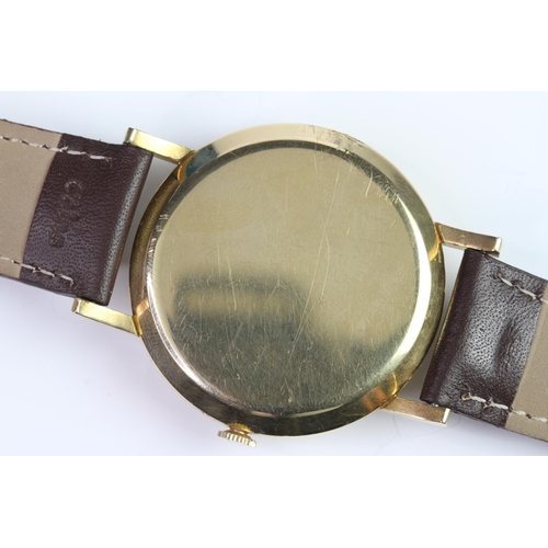 7 - 18CT VINTAGE VACHERON CONSTANTIN MANUAL WIND, circular silver dial with roman numeral hour markers, ... 