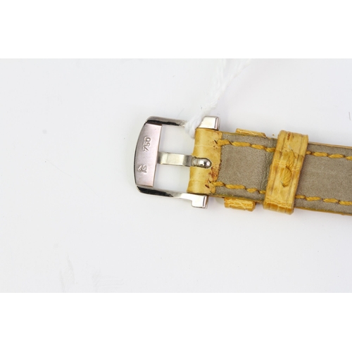 104 - 18 CT BLANCPAIN LADYBIRD WRISTWATCH, Mother of Pearl dial with roman numer hour markers. in a 18 ct ... 