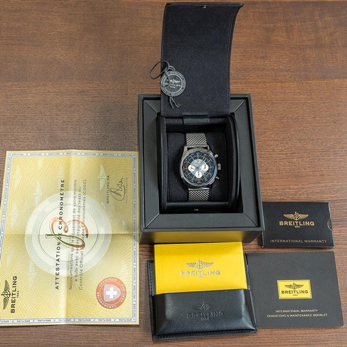 110 - GENTLEMAN'S BREITLING TRANSOCEAN UNITIMER CHRONOGRAPH, AB0510U4, MAY 2014 BOX & PAPERS, 46MM CASE, c... 