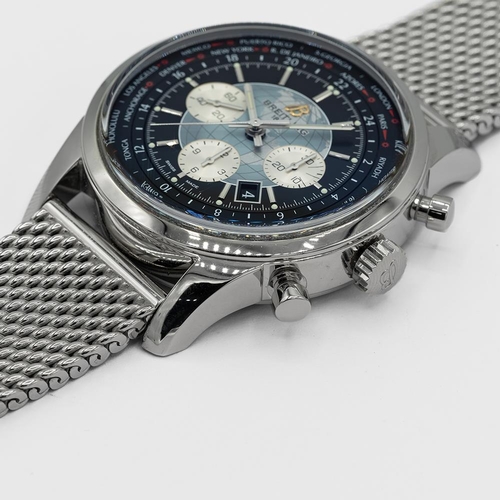 110 - GENTLEMAN'S BREITLING TRANSOCEAN UNITIMER CHRONOGRAPH, AB0510U4, MAY 2014 BOX & PAPERS, 46MM CASE, c... 