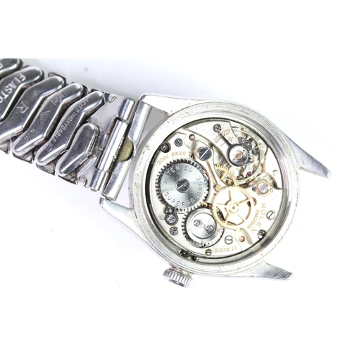 114 - VINTAGE ROLEX OYSTER SPEEDKING PRECISION 'CALIFORNIA DIAL' REFERENCE 4220 CIRCA 1960, silvered 'Cali... 