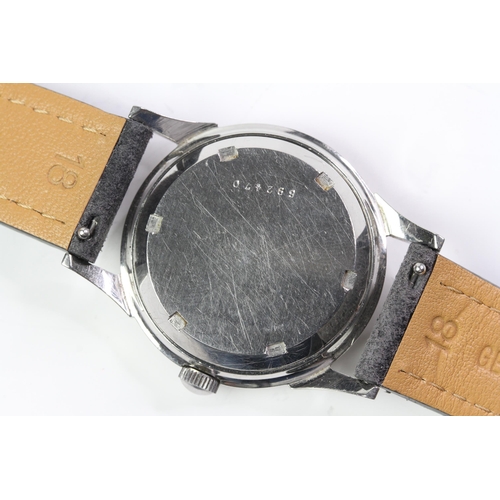 121 - 1950s Ulysse Nardin Chronometer Bidynator Automatic watch Stainless Steel case, Aged dial with baton... 
