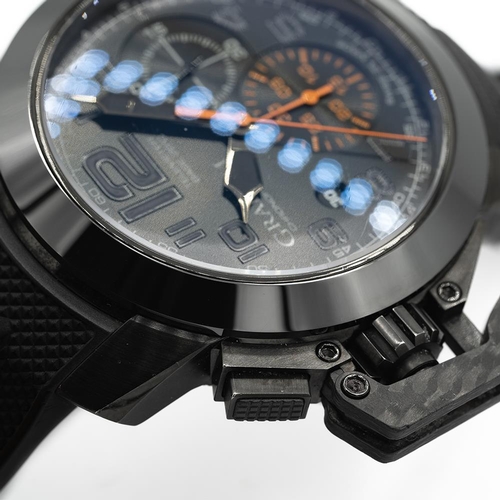 125 - GENTLEMAN'S GRAHAM LONDON CHRONOFIGHTER BLACK FOREST LIMITED EDITION, CIRCA. 2015 BOX & PAPERS, 47MM... 