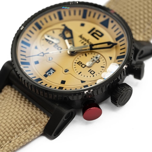 126 - GENTLEMAN'S UNWORN HANHART PRIMUS DESERT PILOT DARK LIMITED EDITION OF 100, 740L.550-3720, AUGUST 20... 