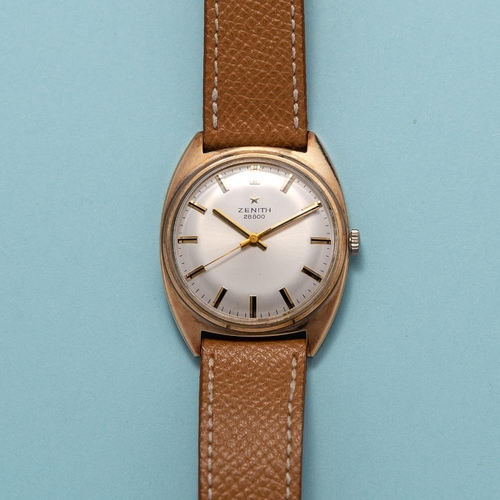 145 - GENTLEMAN'S VINTAGE ZENITH 9CT YELLOW GOLD PRESENTATION WATCH, CIRCA. 1973, 33MM CASE, circular whit... 