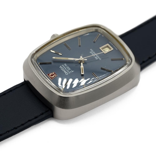 150 - GENTLEMAN'S OMEGA DE VILLE ELECTRONIC F300HZ OVERSIZED, 198.0019, CIRCA. 1972, 36MM CASE, rectangula... 