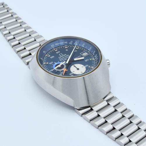 197 - OMEGA SPEEDMASTER MK3 AUTOMATIC CHRONOGRAPH MODEL 176.002 WITH STUNNING ELECTRIC BLUE DIAL IN STAINL... 