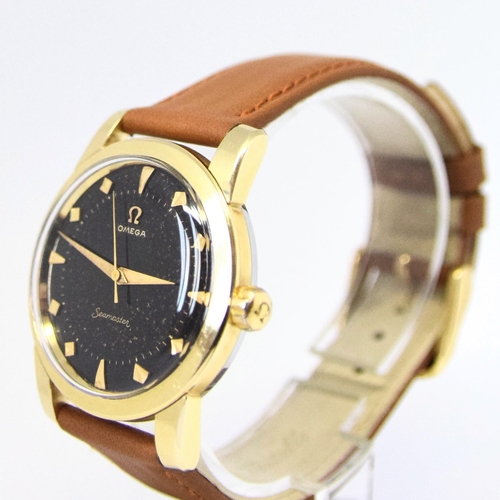 205 - OMEGA SEAMASTER WRISTWATCH MODEL 2759-2 WITH ORIGINAL BLACK DIAL IN GOLD-CAPPED CASE 1956. SERIAL 15... 