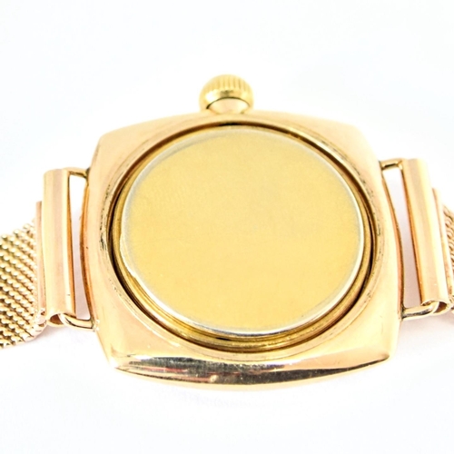 208 - RARE ROLEX OYSTER MODEL IN 9CT CUSHION OYSTER CASE WITH 9CT GOLD PERIOD BRACELET 1935. CAL. 10.5H, 9... 