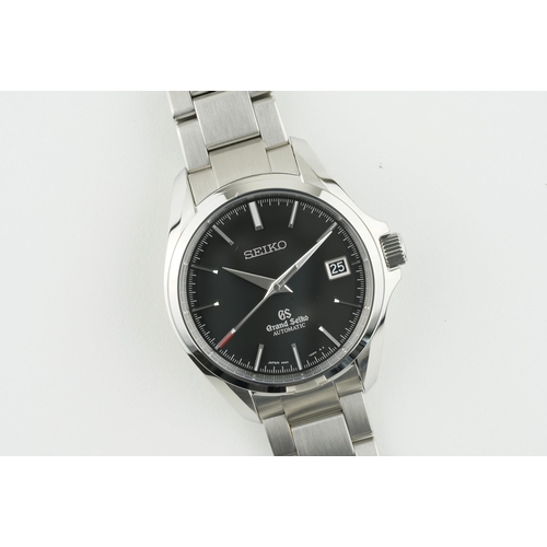 214 - GRAND SEIKO LIMITED EDITION AUTOMATIC WRISTWATCH W/ GUARANTEE PAPERS REF. SBGR067, circular black di... 