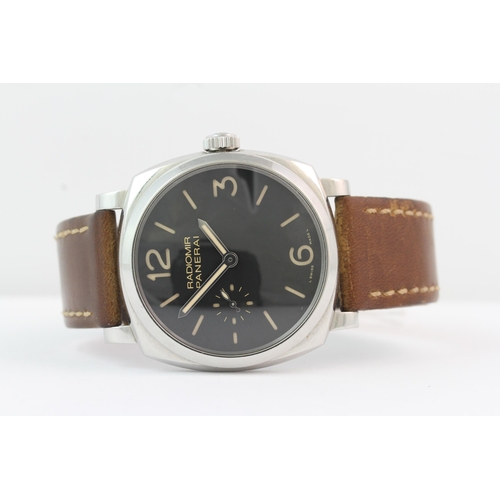 324 - PANERAI RADIOMIR MANUAL WIND OP6936, circular black sandwich dial with arabic and baton hour markers... 