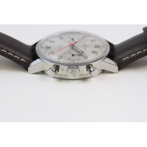 341 - VINTAGE BREITLING TOP TIME REFERENCE 2002-33 CIRCA 1970, circular sunburst silver dial with baton ho... 