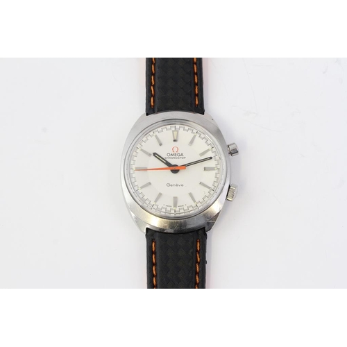 4 - RARE VINTAGE OMEGA CHRONOSTOP WHITE DIAL REFERENCE 145.009 CIRCA 1968, circular rare white dial with... 