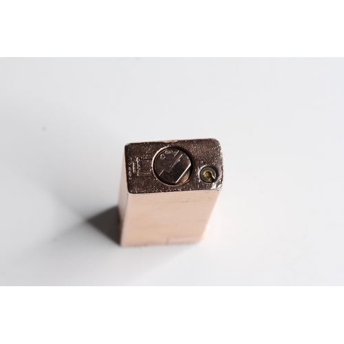 458 - Vintage Aldunil Dunhill Pairs Lighter, Rose gold plated, French marks and Import marks to base, work... 