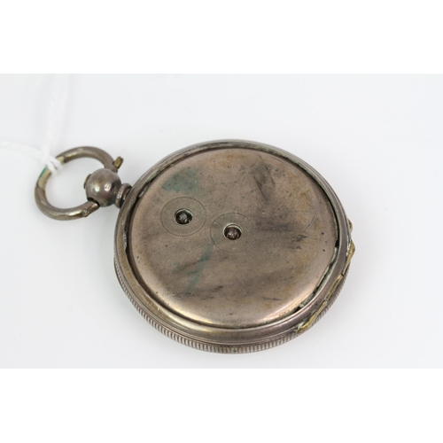 125 - *TO BE SOLD WITHOUT RESERVE* SILVER POCKET WATCH, sterile dial with roman numeral hour markers. Fine... 