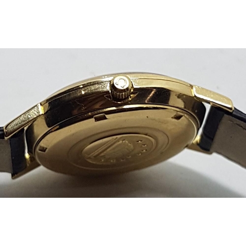 161 - OMEGA CONSTELLATION AUTOMATIC WITH DATE IN 18CT GOLD MODEL 168.004 WITH 18K GOLD DIAL DATED 1968. SE... 