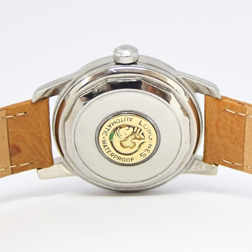 173 - LONGINES CONQUEST WITH TWO TONE DIAL MODEL 9000 IN STAINLESS STEEL CAL. 19AS AUTOMATIC DATED 1957. S... 