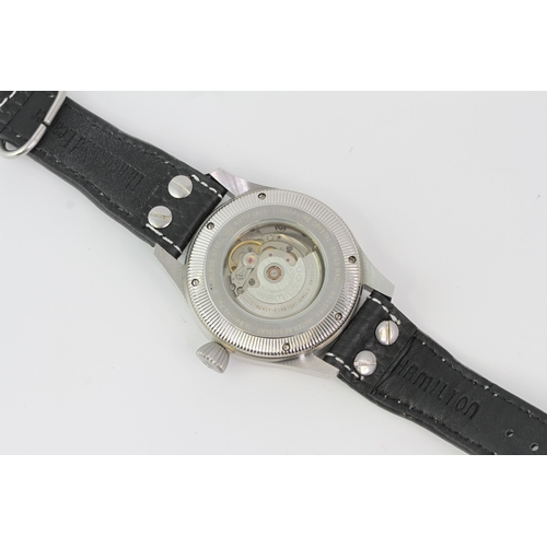 19 - *TO BE SOLD WITHOUT RESERVE* HAMILTON KHAKI PIONEER AUTOMATIC REFERENCE H605150, circular sunburst s... 