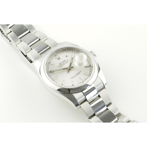 201 - ROLEX OYSTER PERPETUAL DATEJUST ROULETTE W/ GUARANTEE PAPERS REF. 116200 CIRCA 2007 Z SERIAL, circul... 