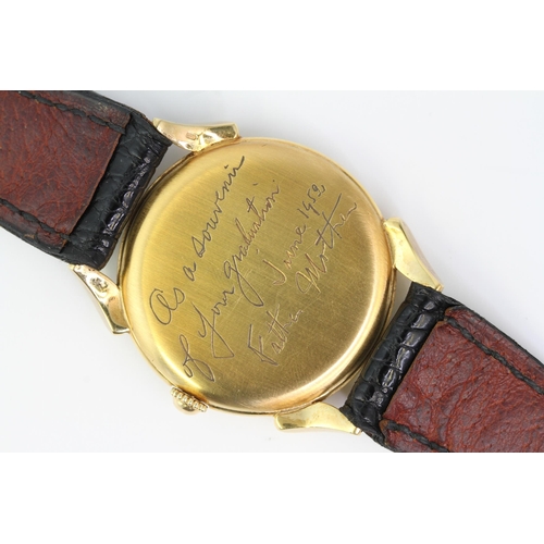 27 - RARE VINTAGE VACHERON & CONSTANTIN DRESS WATCH CIRCA 1950s, silvered dial with gold dagger hour mark... 