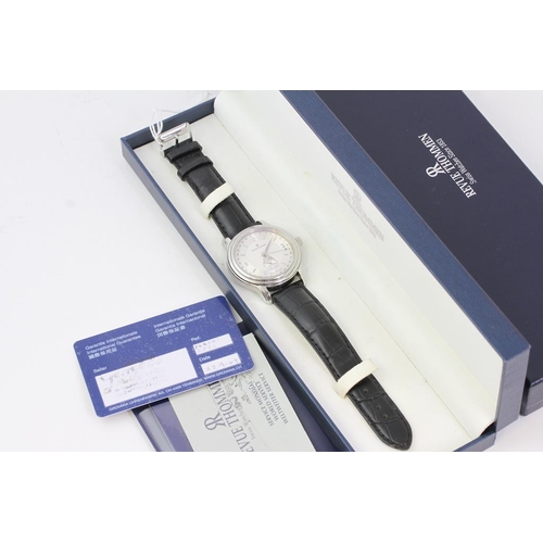 316 - REVUE THOMMEN POINTER DATE AUTOMATIC WITH BOX AND PAPERS 2009, circular silver dial with applied hou... 