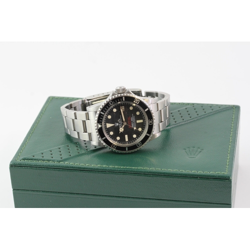 34 - ROLEX DOUBLE RED SEA DWELLER REFERENCE 1665 BOX AND PAPERS CIRCA 1978, circular matte black MK4 dial... 