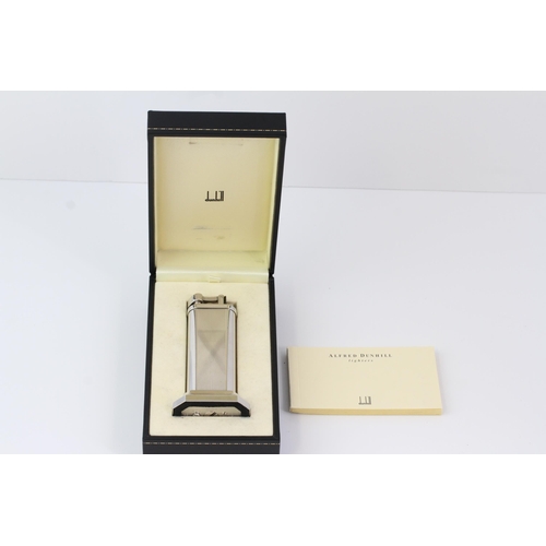 357 - DUNHILL 'CLUB' TABLE LIGHTER WITH BOX AND PAPERS