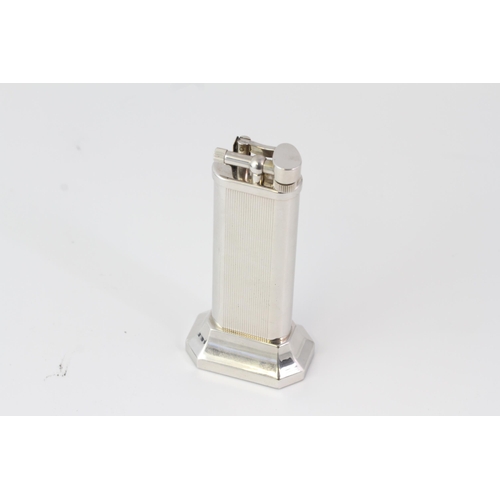 357 - DUNHILL 'CLUB' TABLE LIGHTER WITH BOX AND PAPERS