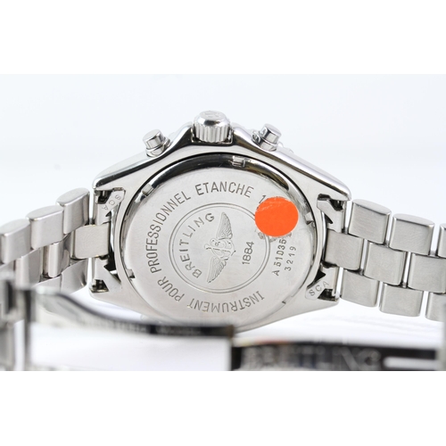 420 - *PRIVATE COLLECTION* BREITLING INTRUDER REVEIL REFERENCE A51035, circular sunburst grey dial with ar... 