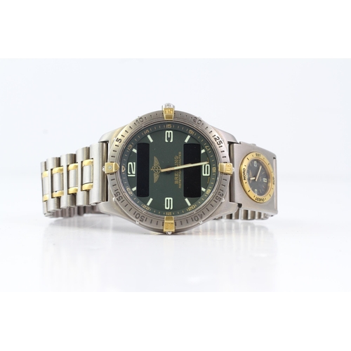 422 - *PRIVATE COLLECTION* BREITLING AEROSPACE REPETITION MINUTES UTC WITH BOX REFERENCE F65062, circular ... 