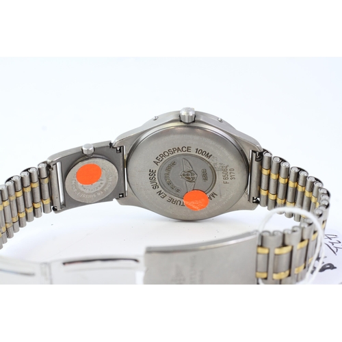 422 - *PRIVATE COLLECTION* BREITLING AEROSPACE REPETITION MINUTES UTC WITH BOX REFERENCE F65062, circular ... 