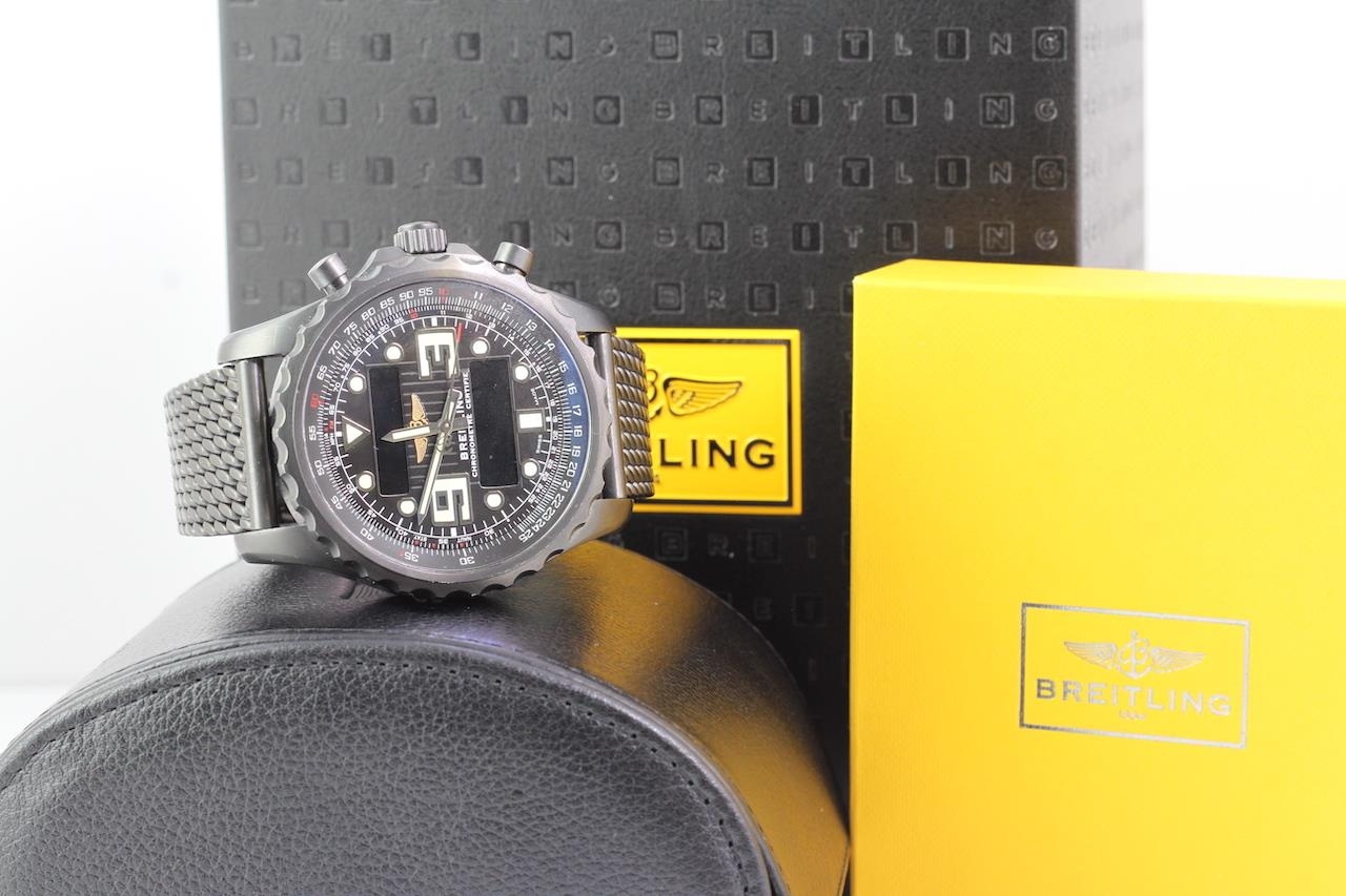 Breitling clearance chronospace blacksteel