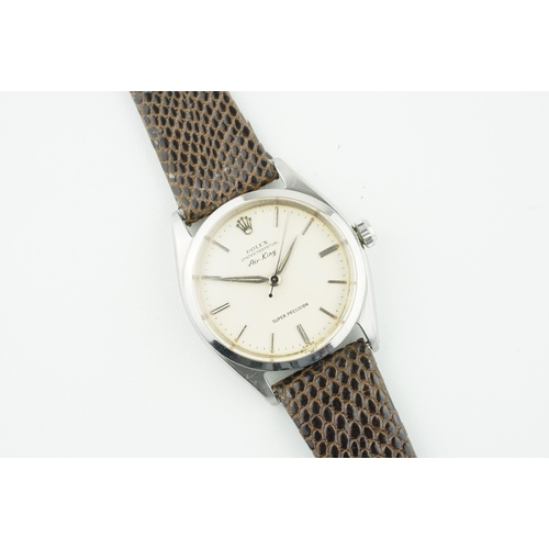 88 - ROLEX OYSTER PERPETUAL AIR-KING SUPER PRECISION W/ BOX & GUARANTEE REF. 5500 CIRCA 1960, circular of... 