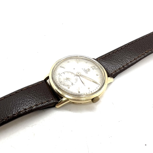 55 - VINTAGE 14 CT GOLD AUTOMATIC OMEGA BUMPER  GENTLEMAN'S WRISTWATCH. Signed omega automatic on the dia... 