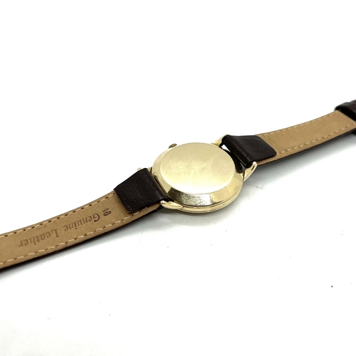 55 - VINTAGE 14 CT GOLD AUTOMATIC OMEGA BUMPER  GENTLEMAN'S WRISTWATCH. Signed omega automatic on the dia... 