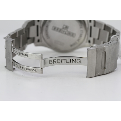 57 - BREITLING COLT AUTOMATIC BOX AND PAPERS 2014 REFERENCE A1738811, circular white dial with baton and ... 