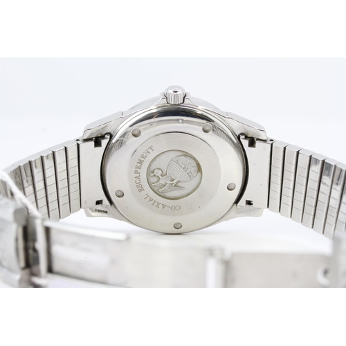 6 - OMEGA DE VILLE CO-AXIAL AUTOMATIC BOX AND PAPERS 2004 REFERENCE 4531.40.00, circular sunburst silver... 