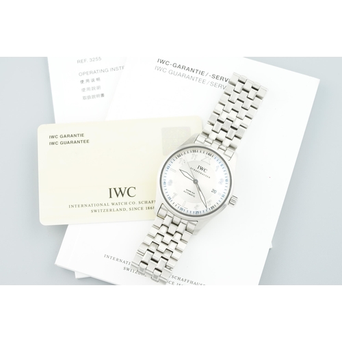 92 - IWC SCHAFFHAUSEN SPITFIRE PILOT MARK XVI W/ GUARANTEE CARD REF. IW325505, circular two tone silver d... 